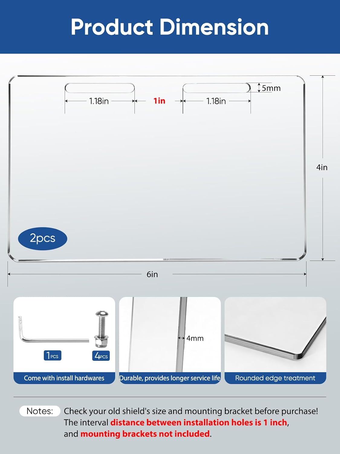 Repuestos protectores amoladora banco 4x6pulg set 2