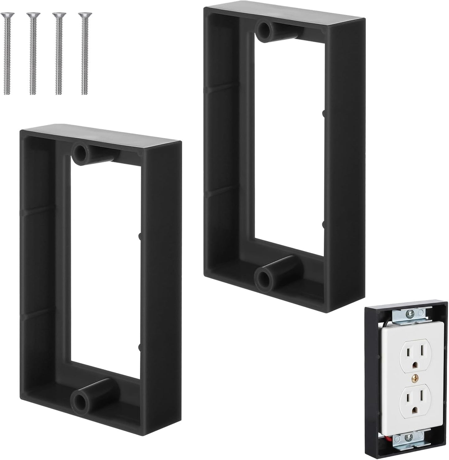 Extensor caja salida 1/2pulg con 4 tomas