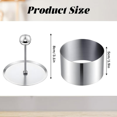 Moldes de anillo de acero inoxidable para cocinar y hornear