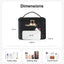 Bolsa maquillaje impermeable con soporte brochas para viaje negro
