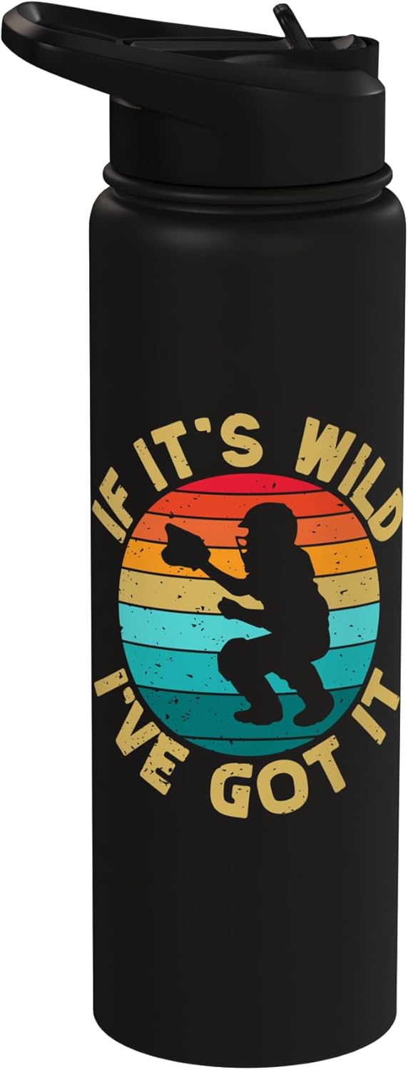 Botella de agua acero inoxidable para softball catcher