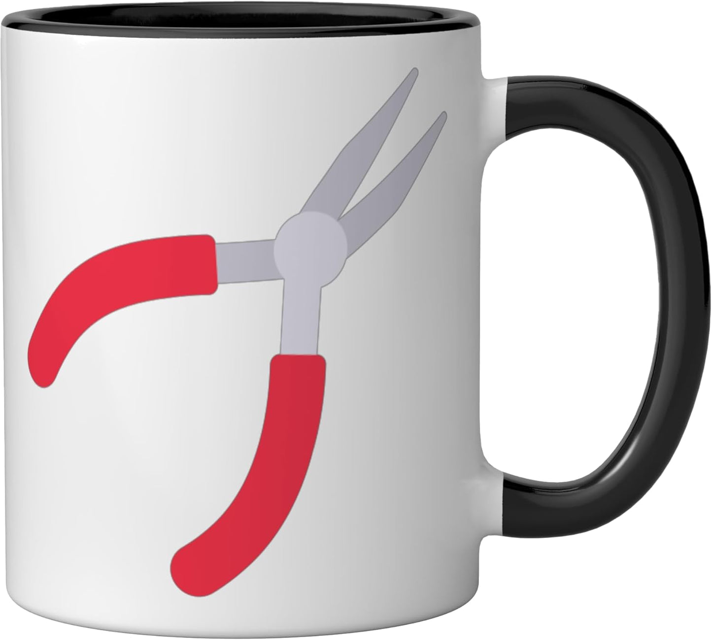 Taza cerámica para herramientas de sujeción negra/blanca