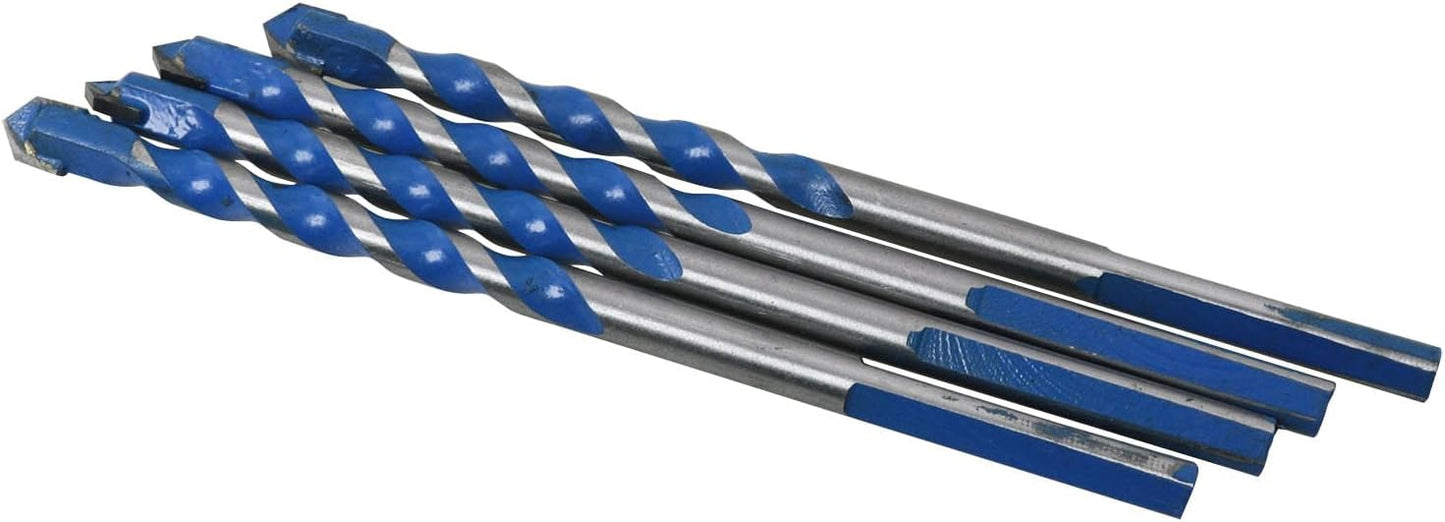Set 4 Brocas Carburo para Concreto Vidrio Madera