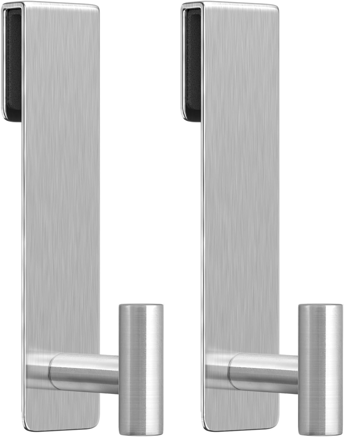 Ganchos puerta ducha acero inox para bata y toalla