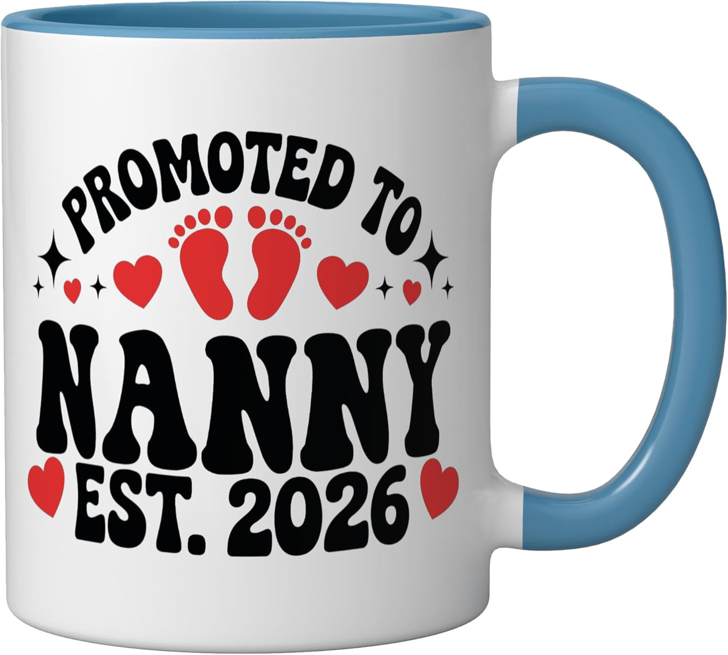 Taza Cerámica Nueva Mamá 2026 Azul/Blanco