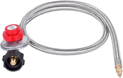 Regulador propano ajustable 4ft 10PSI con manguera 1/8pulg