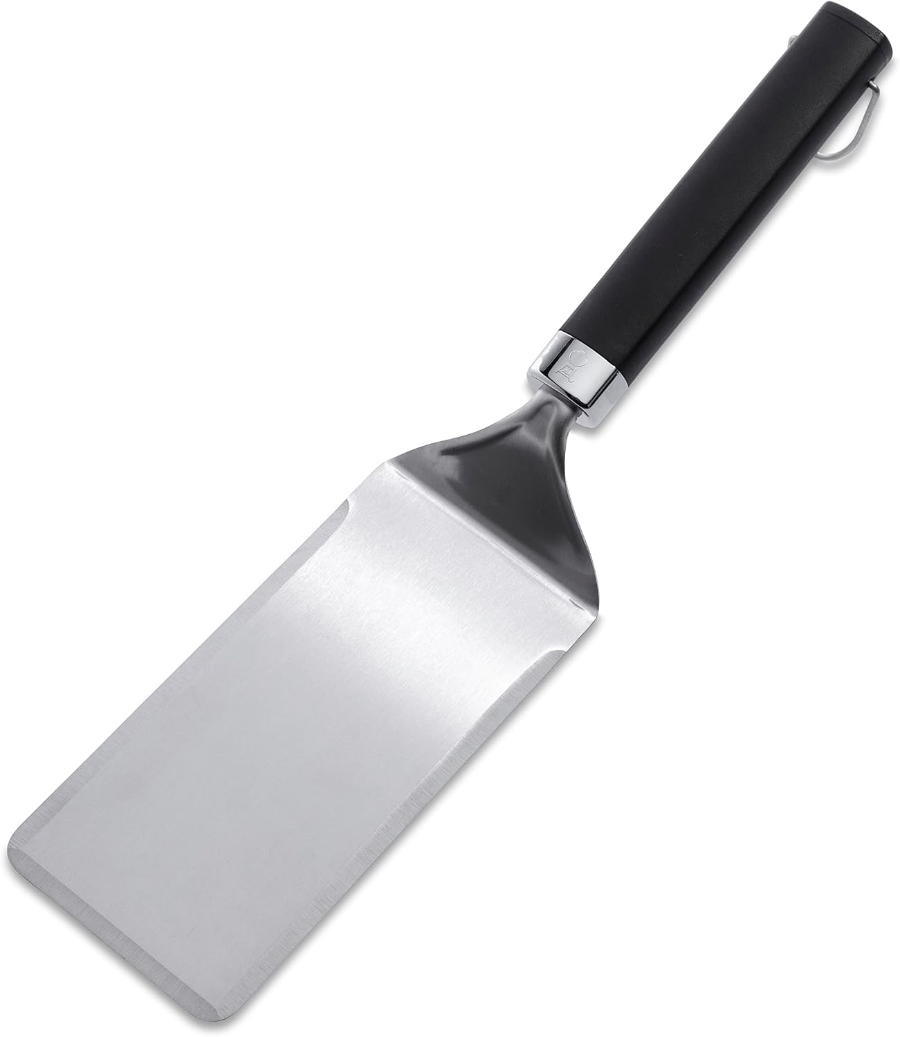 Espátula acero inox biselada mango elevado para parrilla