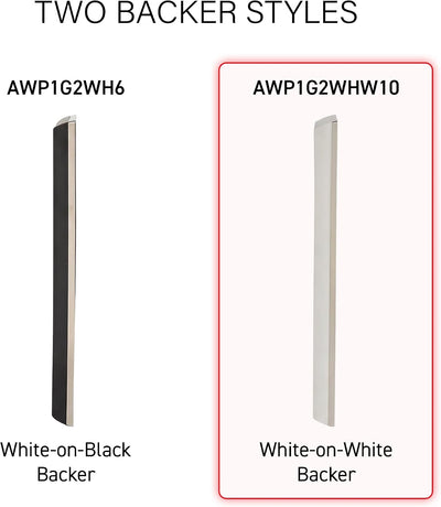 Placa pared 1 banda brillante pack 6 unidades