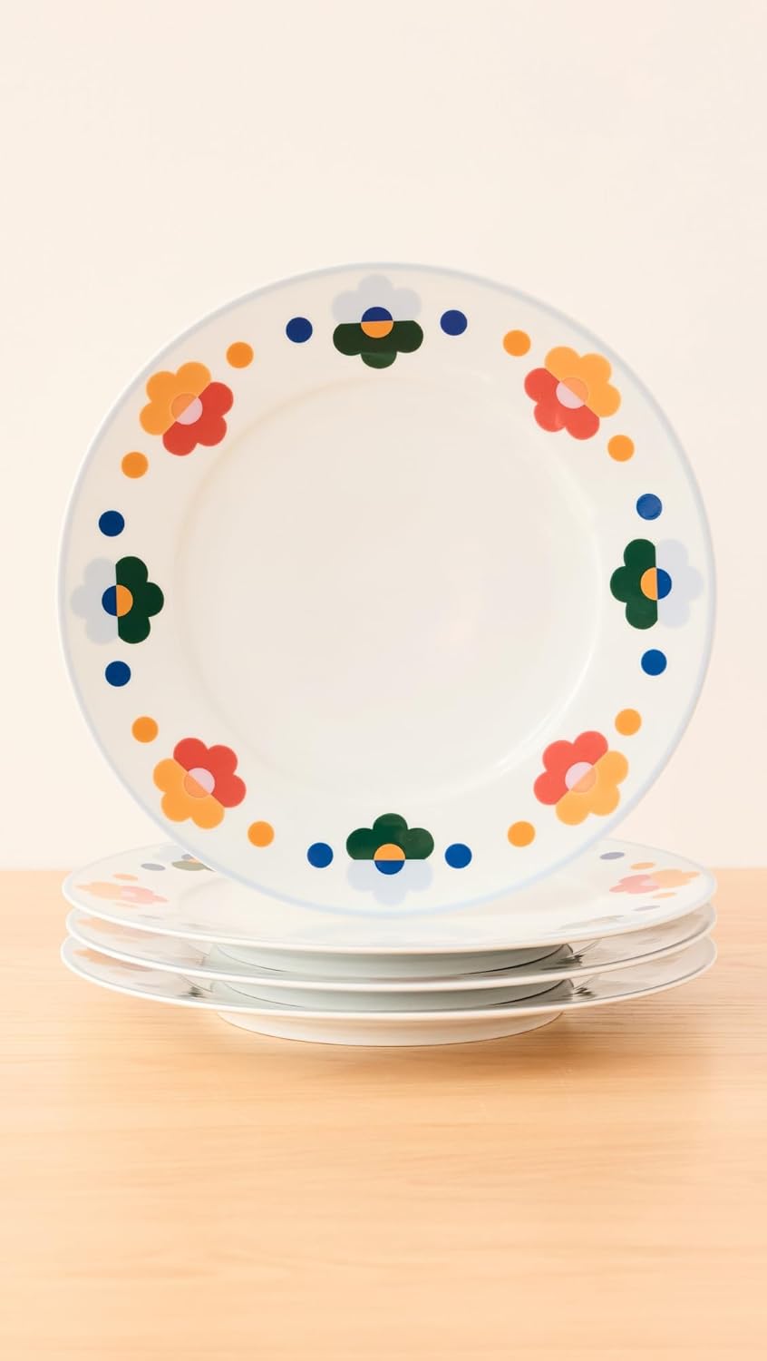 Set 4 Platos Cena Mujer