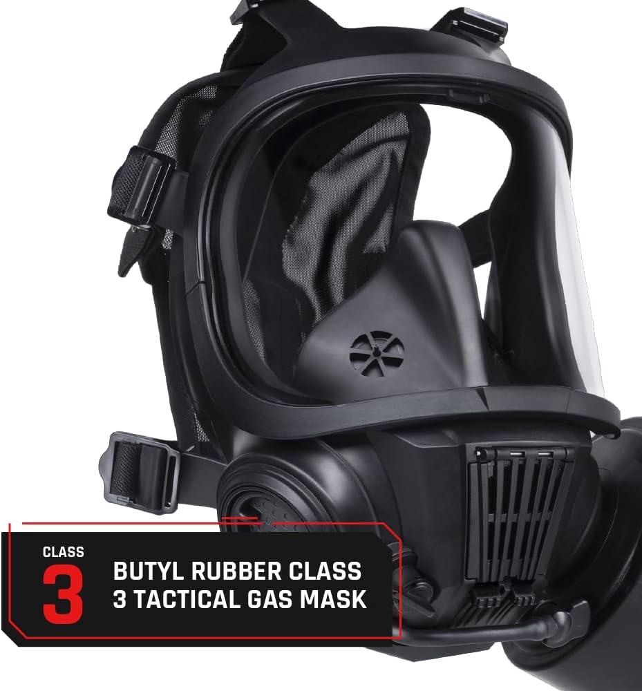 Respirador CS-101 Clase 3 Arnés 6 Ptos Doble OTAN