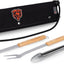 Set 3 Pzas Accesorios Barbacoa Madera Haya