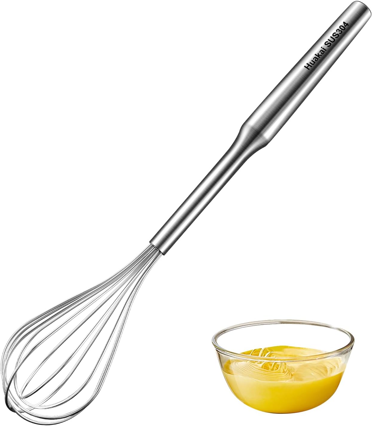 Batidor pequeño de acero inoxidable para queso, café, harina y huevos
