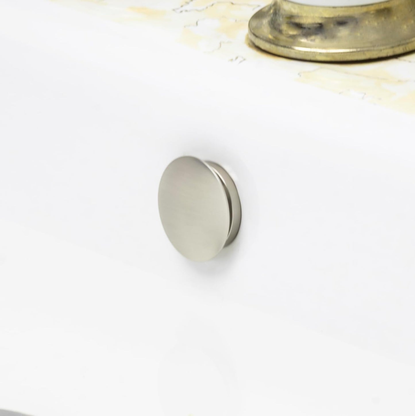 Anillo desbordamiento baño pack 2 cubiertas latón solapa gravedad