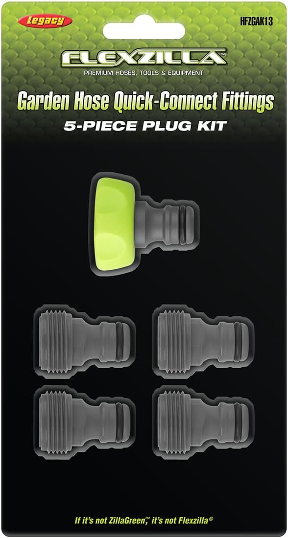 Kit enchufe manguera jardín 5 pzas