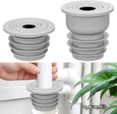 2 Tapones Silicona Sellado Manguera Drenaje Lavadora