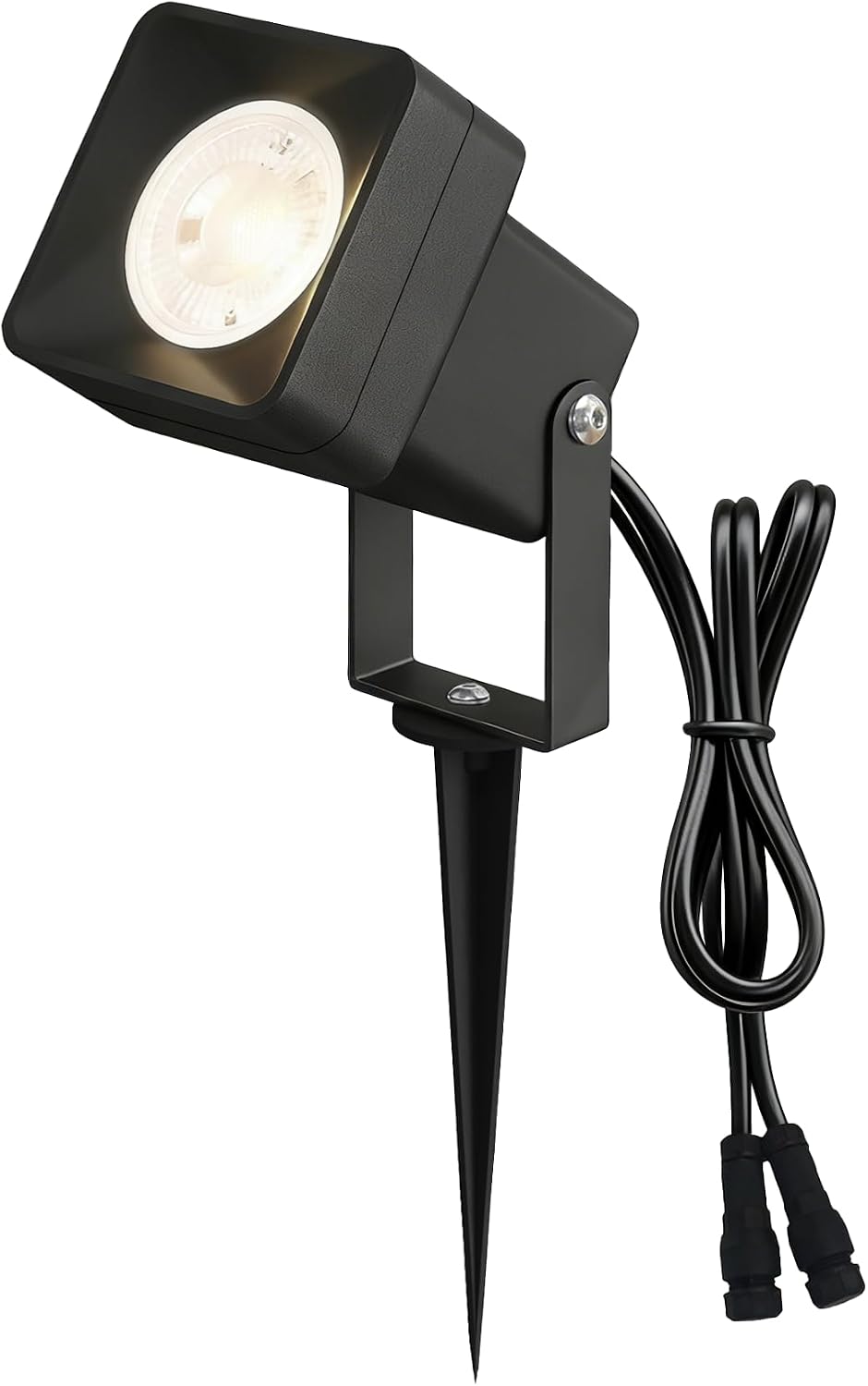Luces aluminio 12V 5W blanco cálido IP65 para jardín