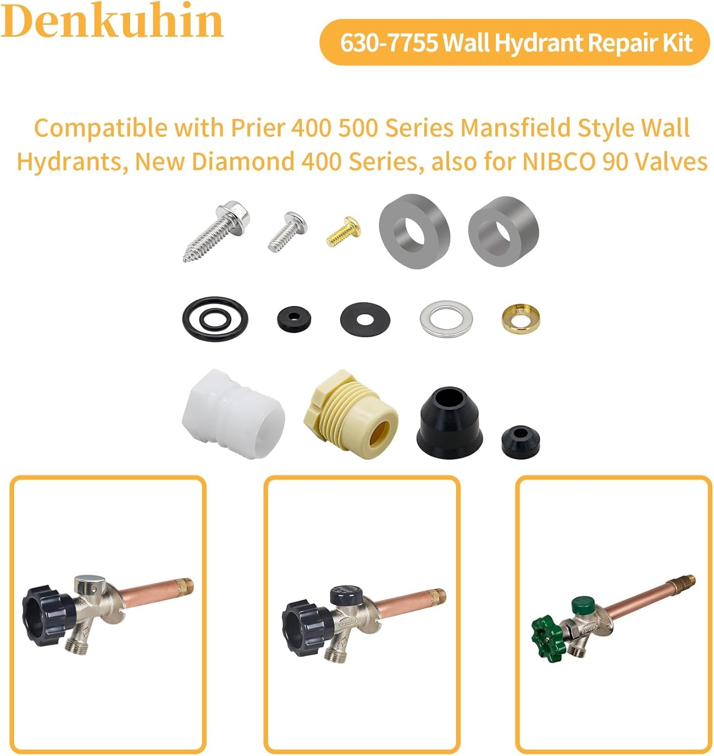 Kit reparación hidrante pared comp Mansfield serie 300-500