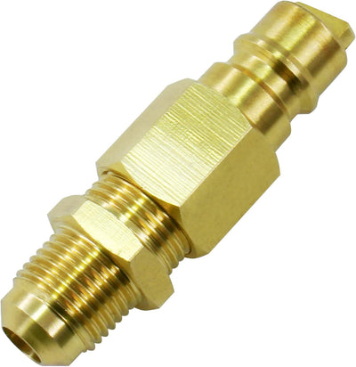 Adaptador manguera 3/8" macho flare a gas natural