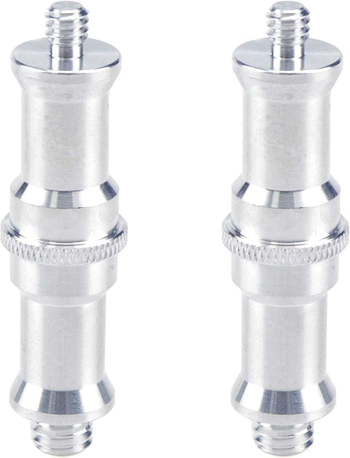 2 Adaptadores 3/8 a 1/4 aluminio para soporte luz estudio