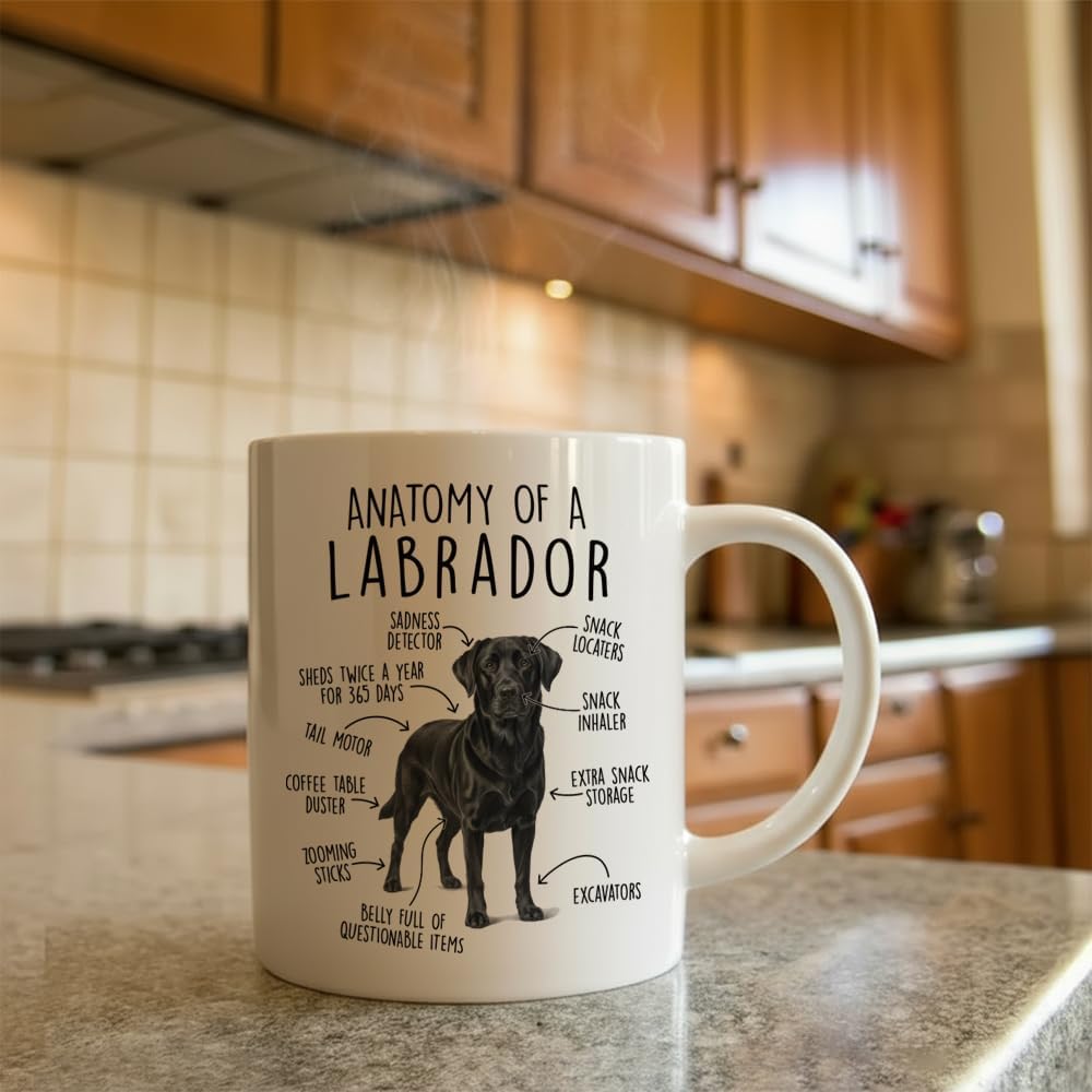 Taza de café con diseño de labrador regalo para amantes de los perros