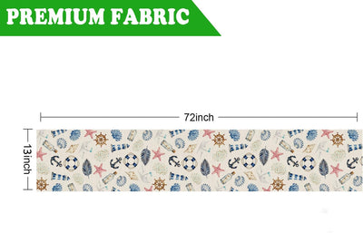 Camino Mesa Verano Náutico Decoración 13x72pulg