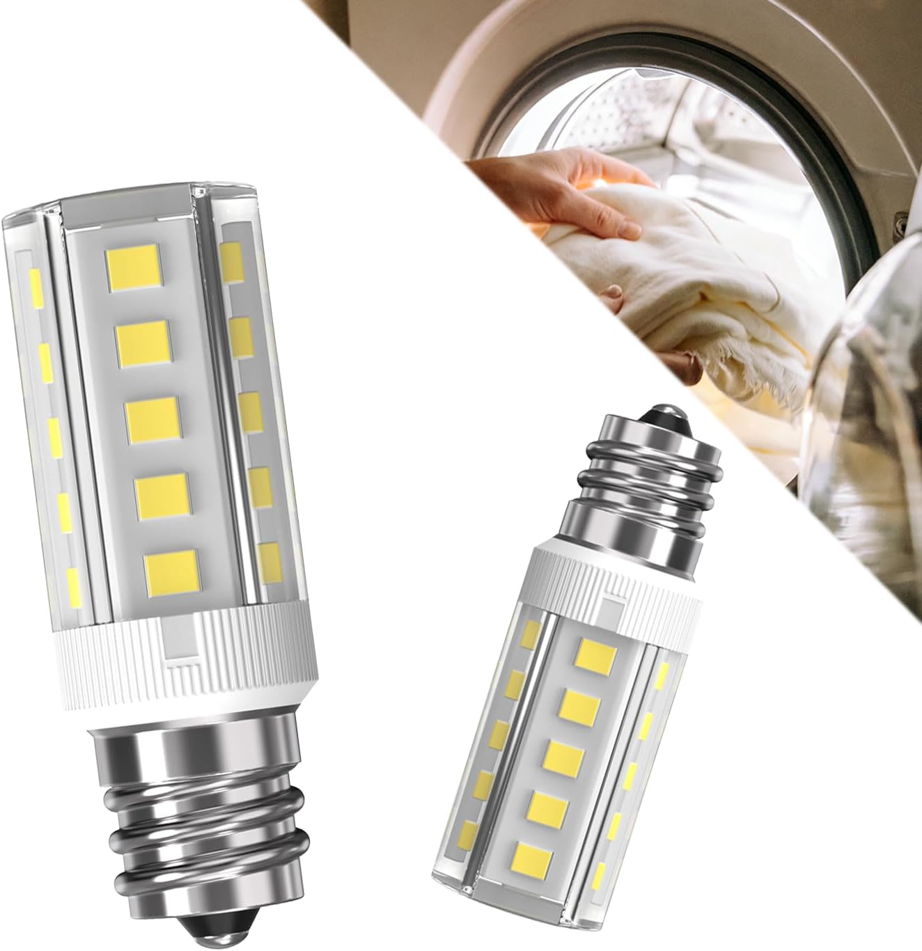 Bombilla LED E12 5W 6000K blanco para secadora