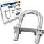 Set 4 Pernos U M6 Acero Inox Tubo Grande
