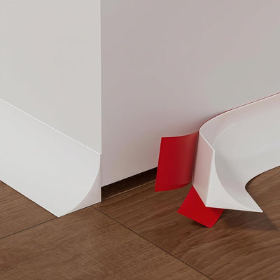 Moldura esquina autoadhesiva flexible 354pulg para piso pared