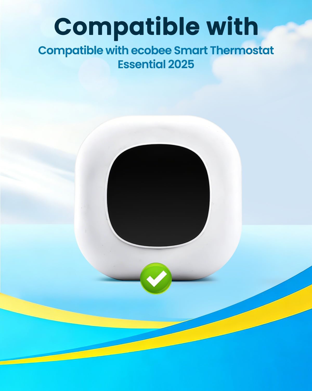 Placa pared termostato comp Ecobee 2025 blanco