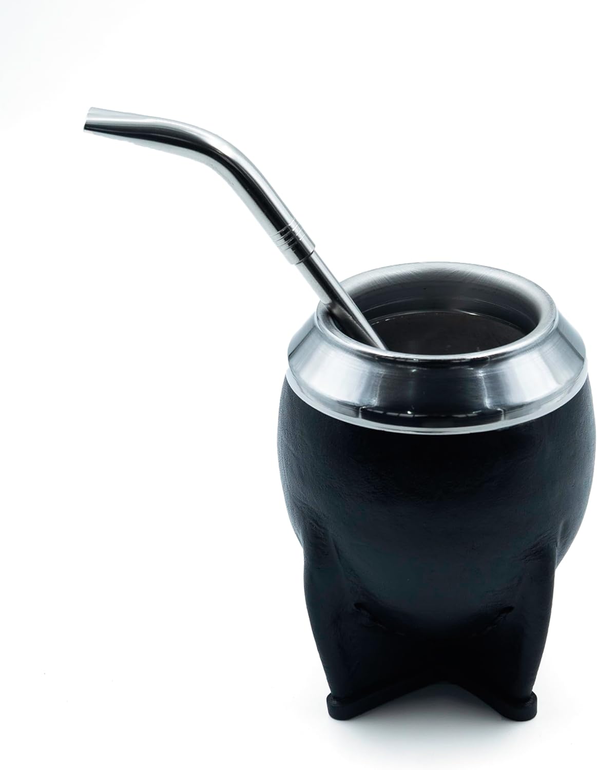 Copa Mate Inox Piel Calabaza Negro
