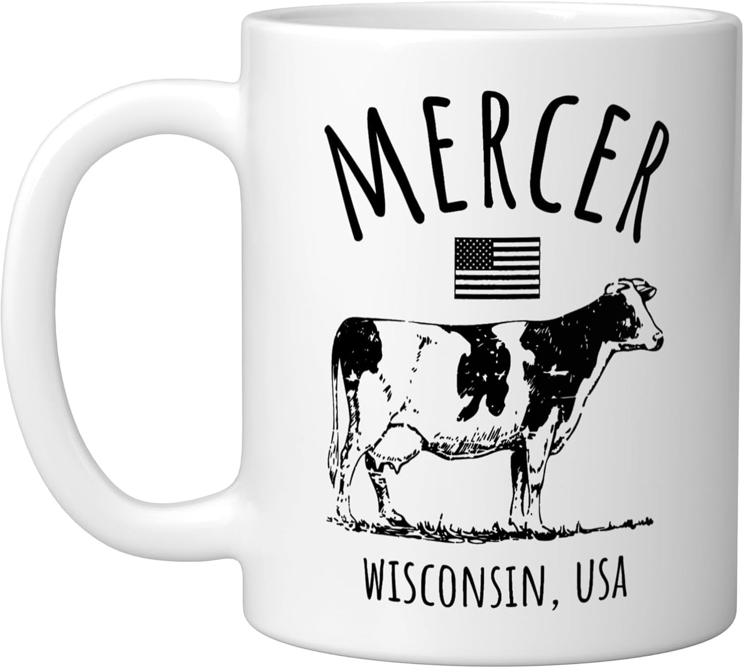 Taza Cerámica Vintage Estilo Vaca Blanca