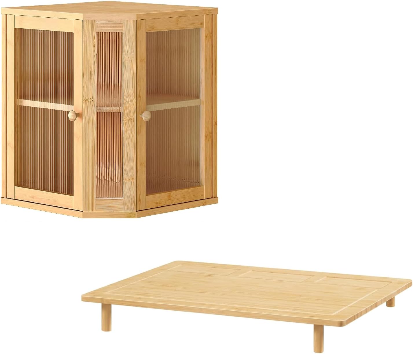 Caja para pan y cubierta de estufa HOOBRO con puertas de acrílico