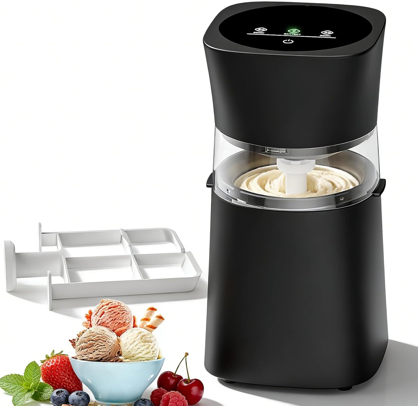 Máquina helado casera 20/30 min tazón precongelado