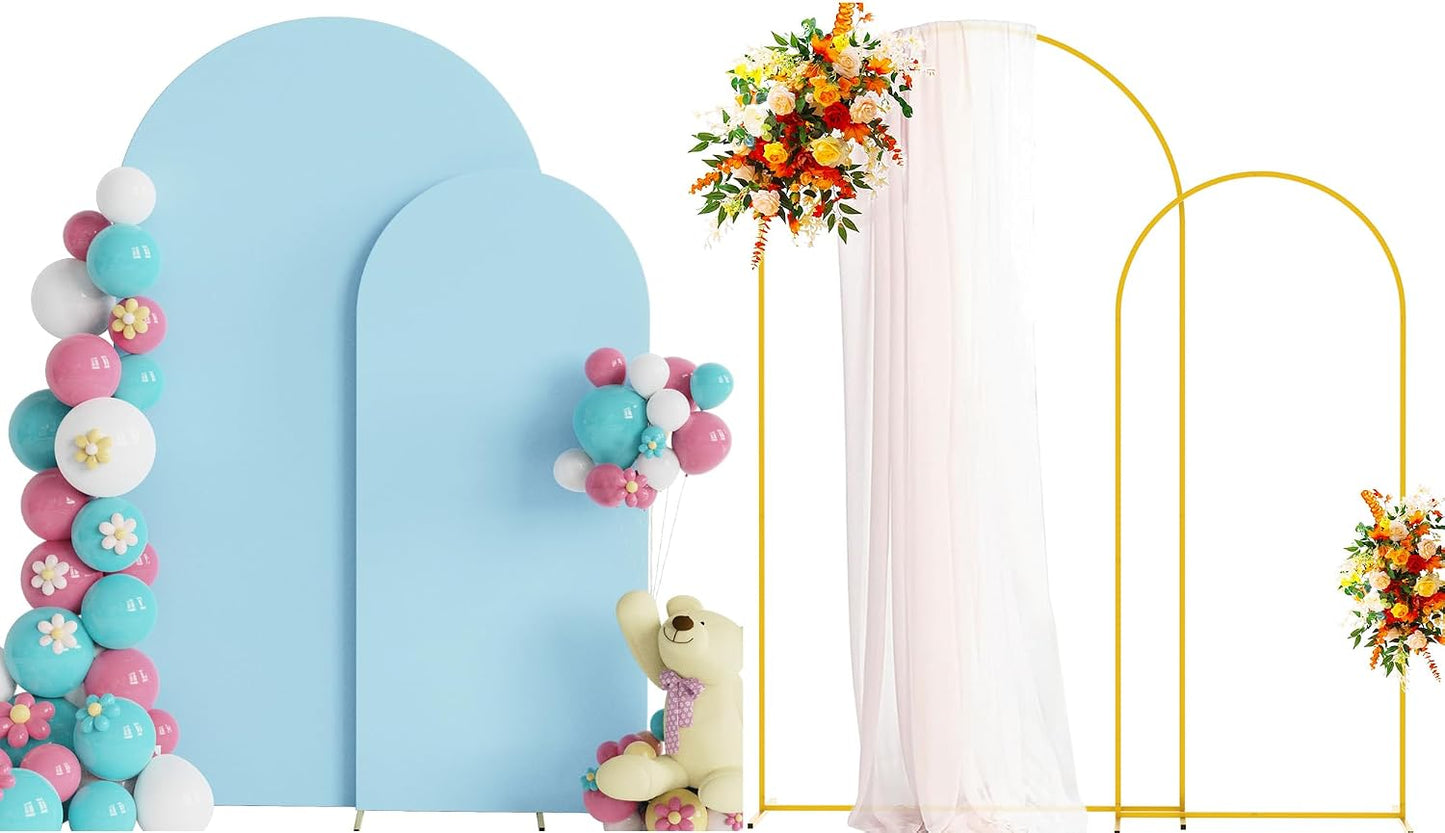 2 Pzas Soporte Arco Metal para Boda y Telón Chiara