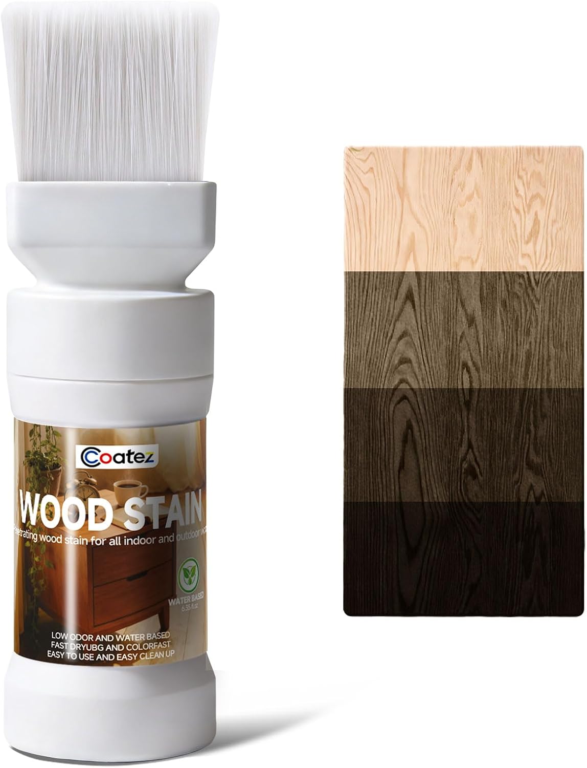 Mancha madera nogal negro 6.35oz agua tinte sellador