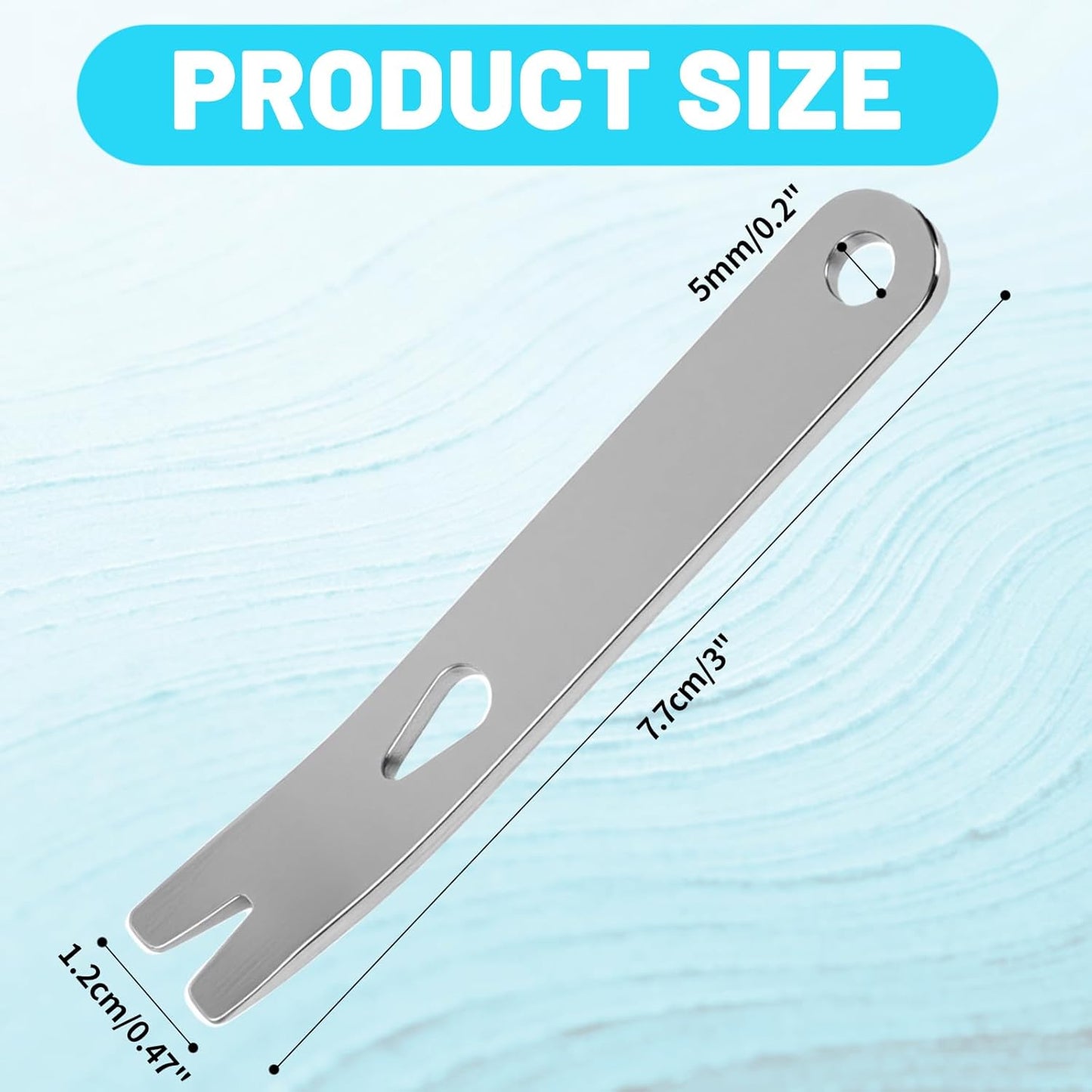 4 Pzas Palanca Acero Inox Multifunción EDC
