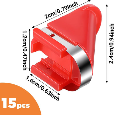15 Pzas Cuchillas Acero Inox para Pelador Eléctrico