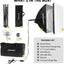 Kit Softbox 17x17pulg trípode plegable bombilla LED 85W