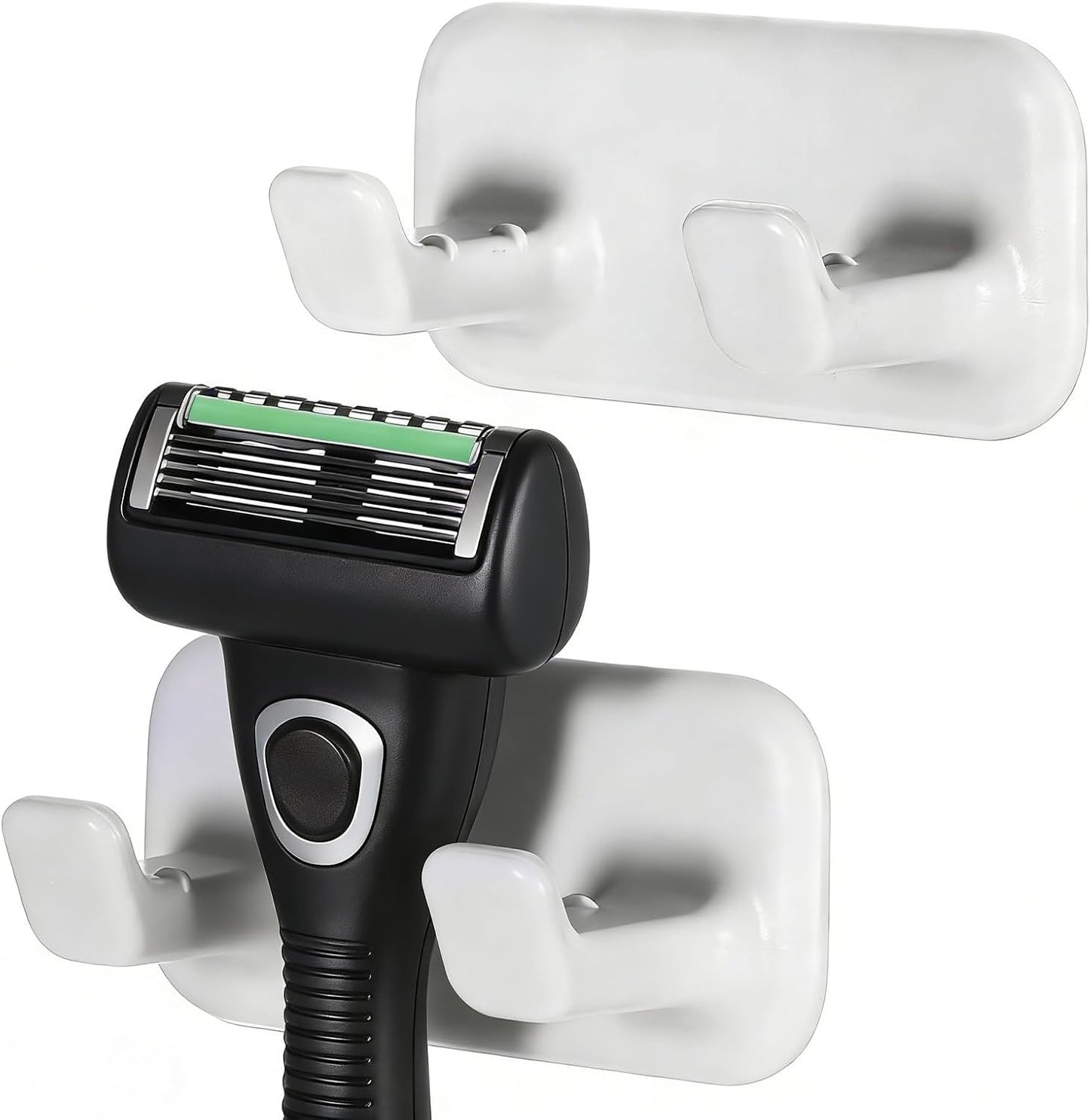 2 Soportes Autoadhesivos para Maquinilla Ducha Impermeables