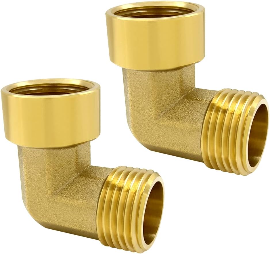 2 Unids Conector Codo Manguera Jardín 3/4pulg GHT