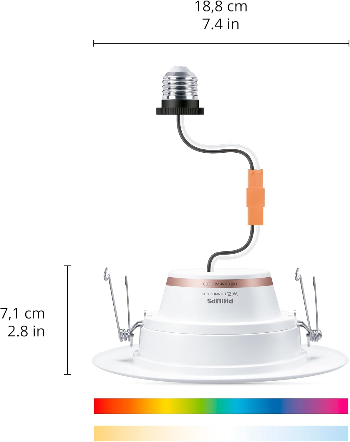 Foco empotrable LED 5-6pulg 750lm control voz y app Wi-Fi