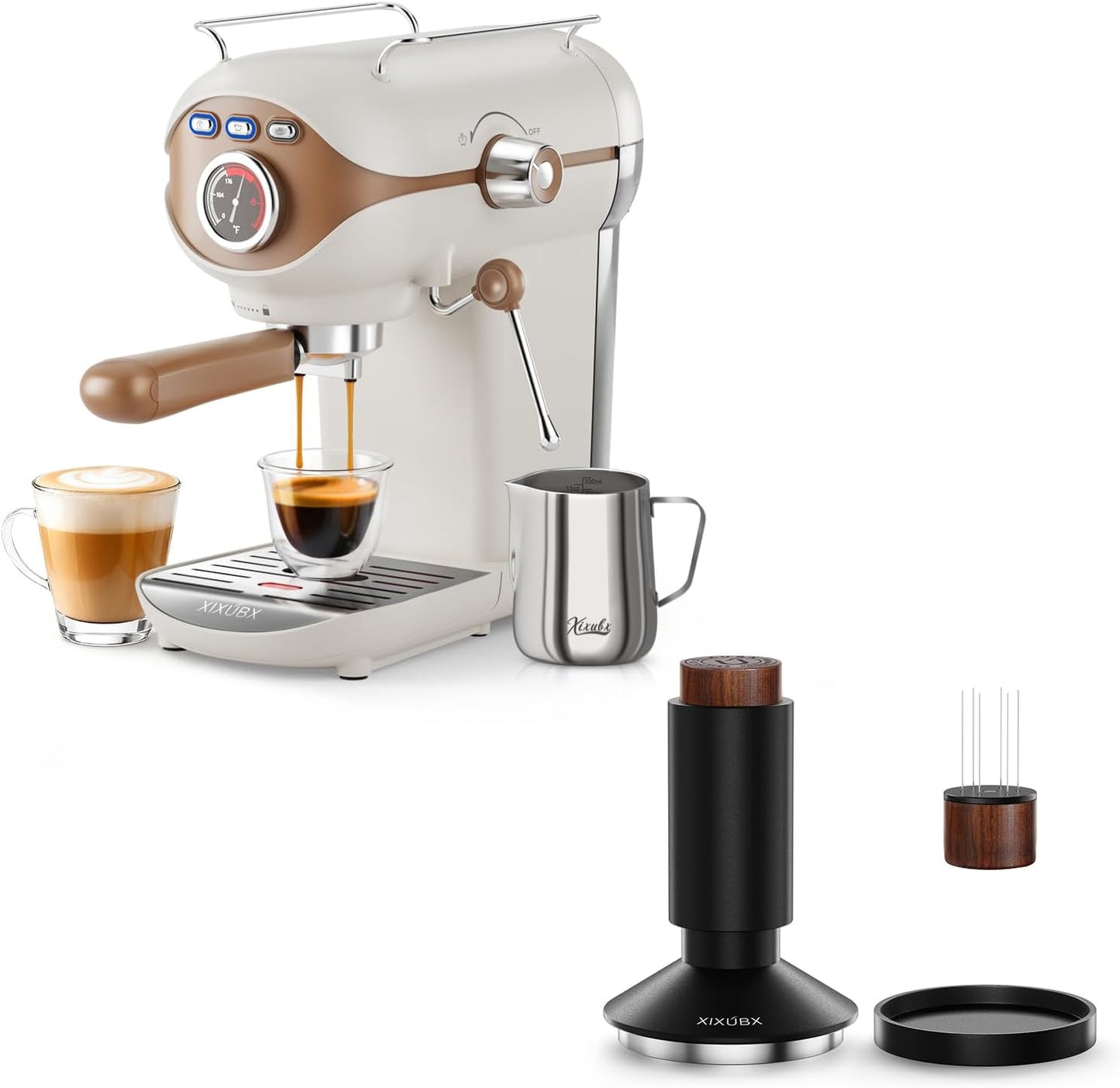 Máquina Espresso con Espumador Leche 2.008in
