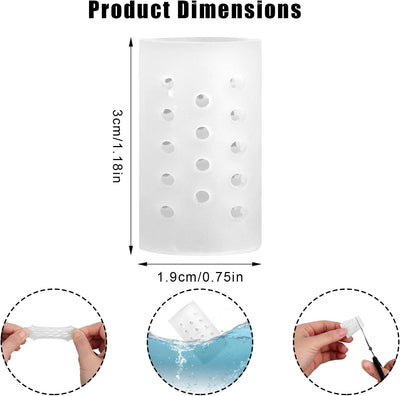 10 fundas antipiel para dedos 1.2x0.7in reutilizables transpirables