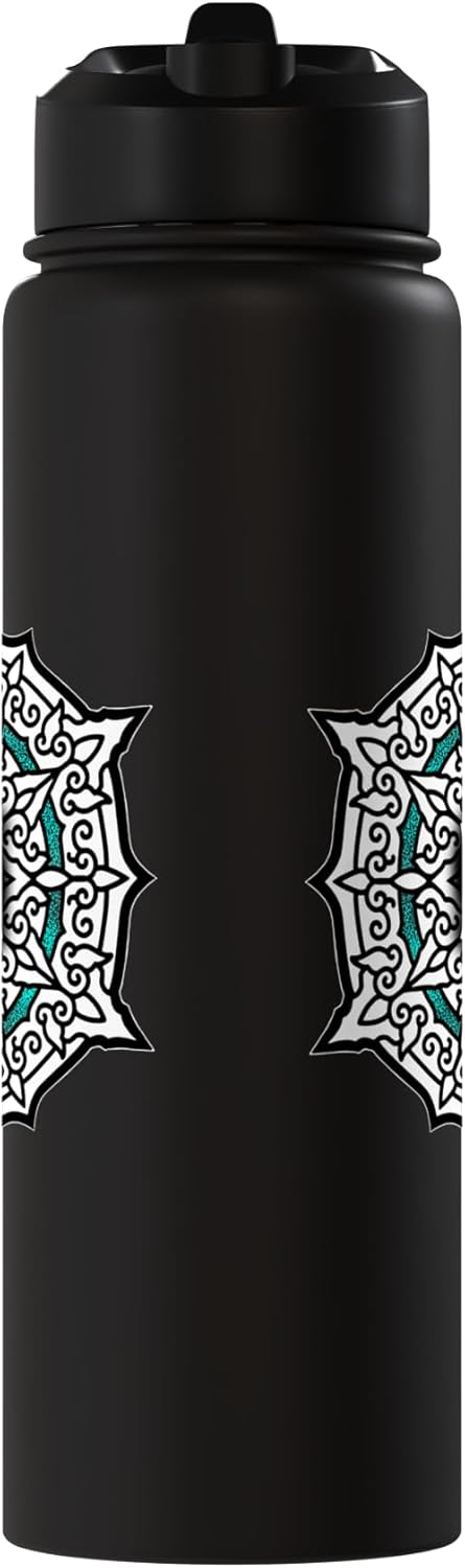Botella agua acero inox térmica mandala teal