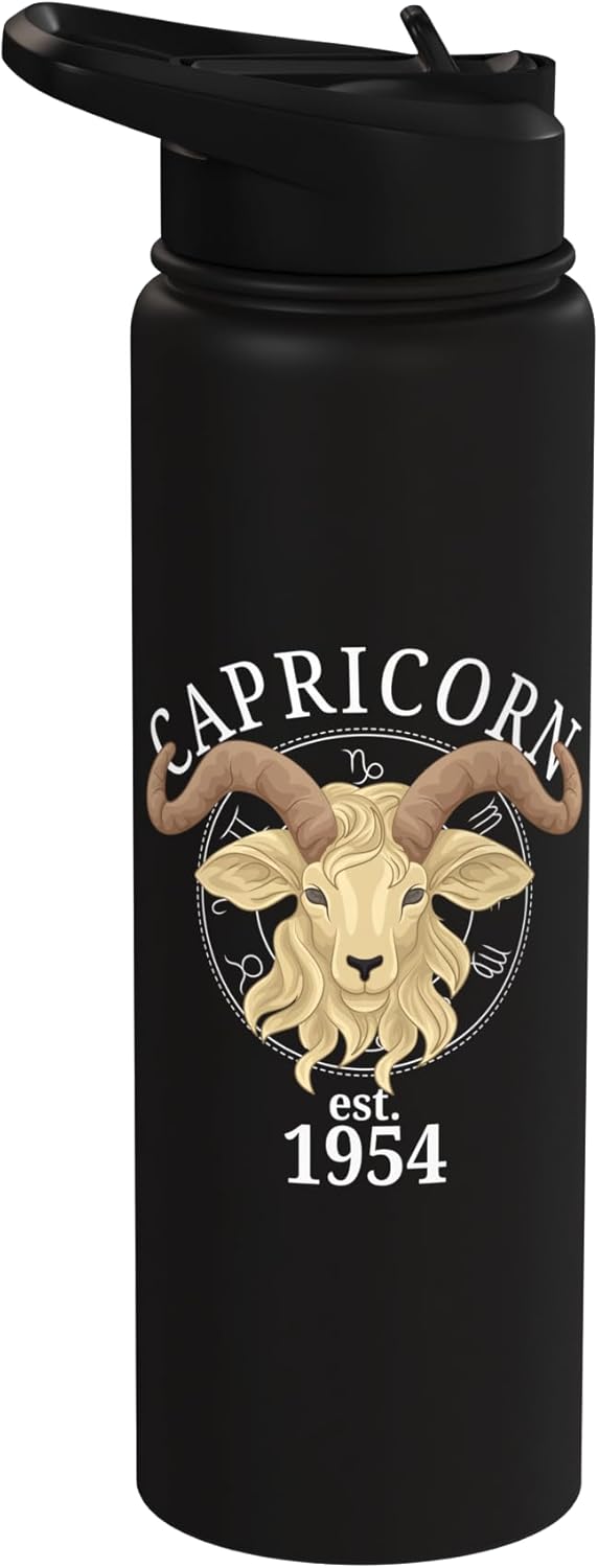 Botella de agua acero inoxidable Capricorn nacido 1954