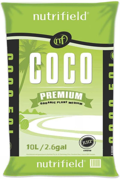 Fibra coco RHP 10L preamortiguada con calcio para jardín