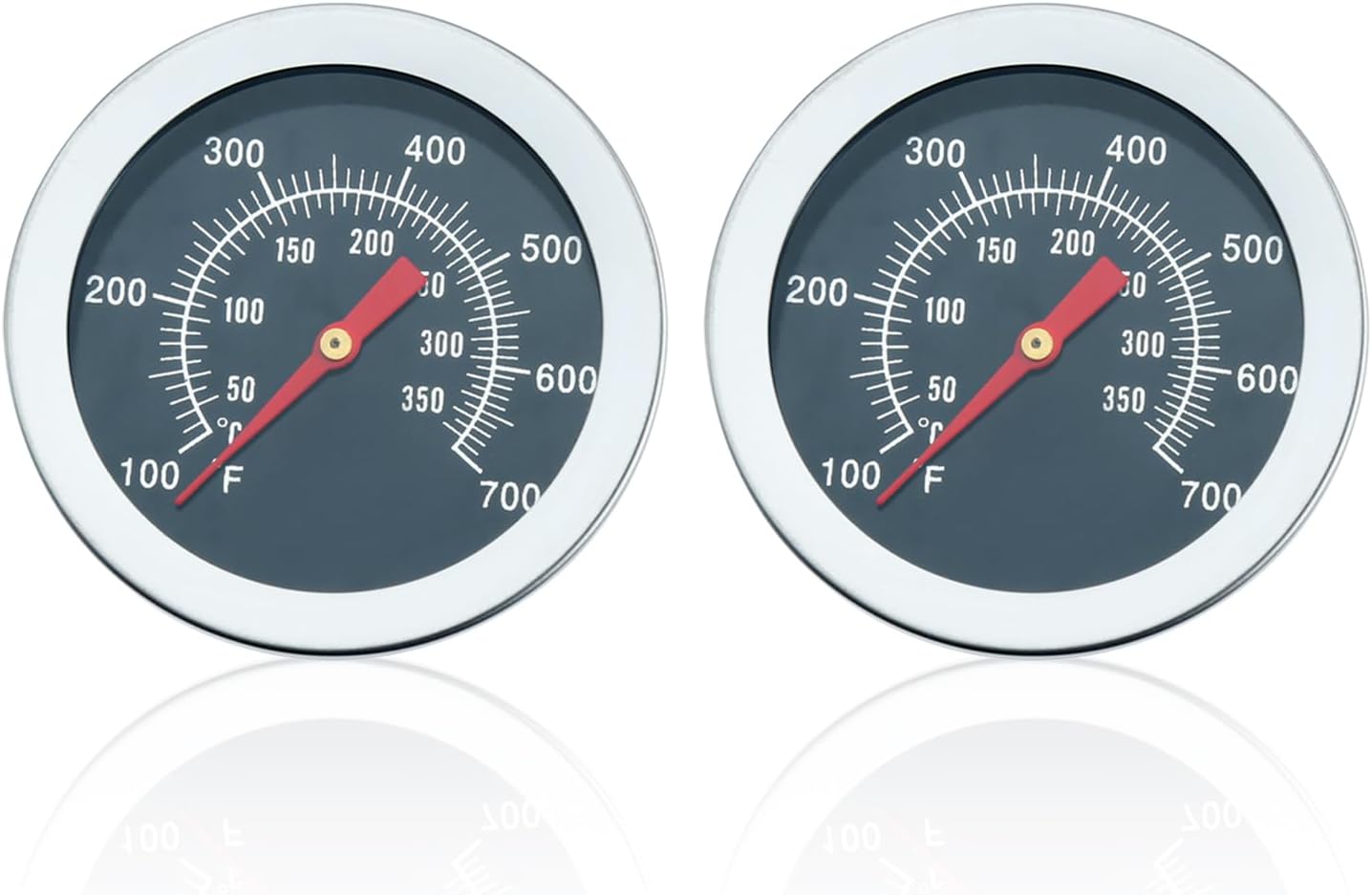2 Termómetros Barbacoa 2pulg 100-700°F Repuesto Chargriller 5050