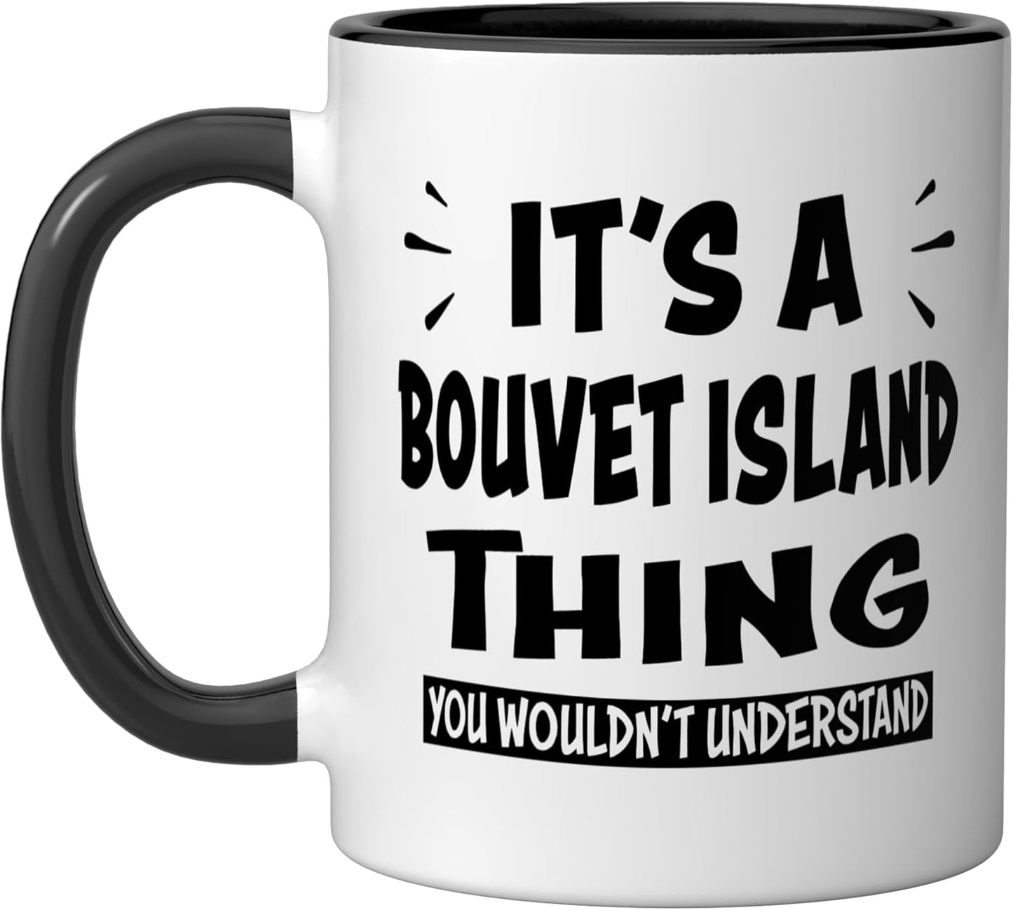 Taza Cerámica Bouvet Isla Negra/Blanca
