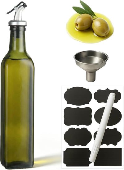 Dispensador aceite oliva y vinagre vidrio 17oz cocina