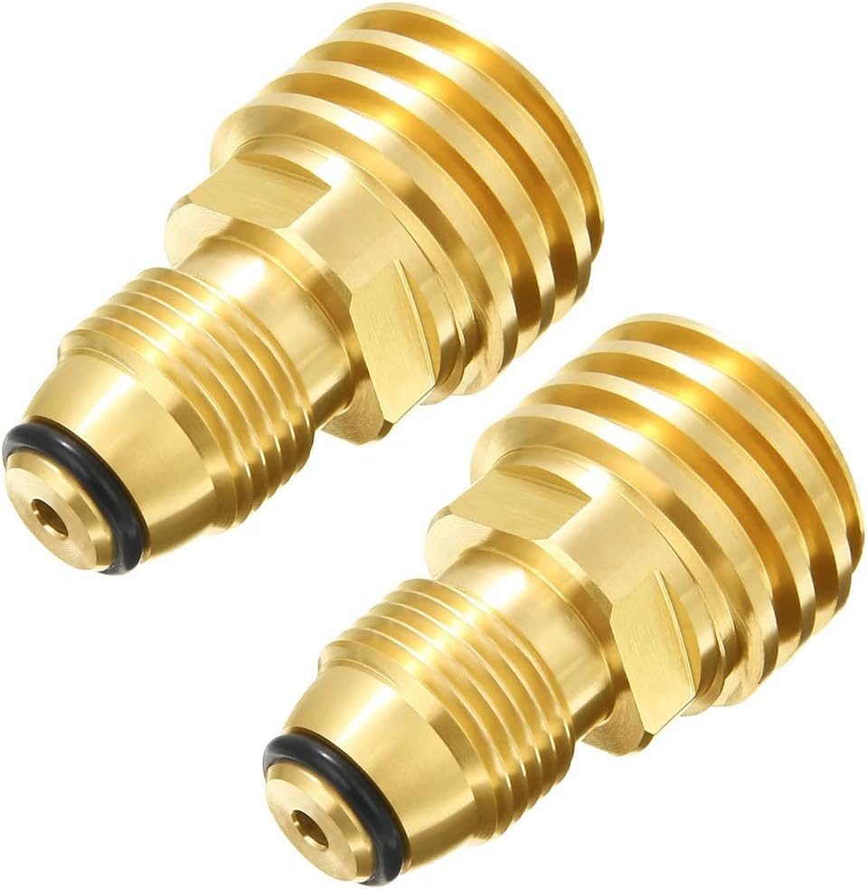 Adaptador tanque propano POL a QCC1 tipo 1 latón 2uds